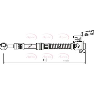 Apec Brake Hose Rear Left HOS4131