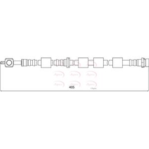 Apec Brake Hose Front Right HOS4144
