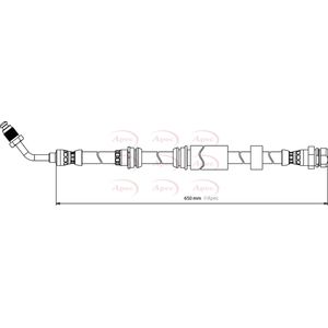 Apec Brake Hose Front Right HOS4192