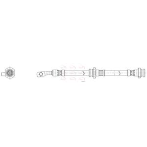 Apec Brake Hose Front Left HOS4250