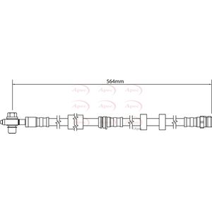 Apec Brake Hose Front HOS4293