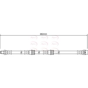 Apec Brake Hose Rear HOS4302