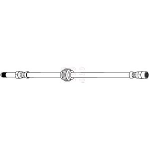 Apec Brake Hose Rear HOS4340