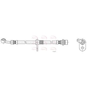 Apec Brake Hose Front Right HOS4444