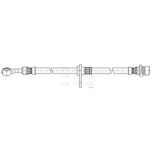 Apec Brake Hose Front Right HOS4446
