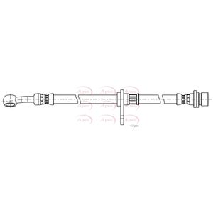 Apec Brake Hose Front Left HOS4447