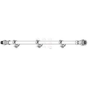 Apec Brake Hose Front HOS4454