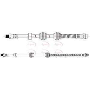 Apec Brake Hose Rear HOS4461