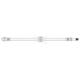 Apec Brake Hose Rear HOS4475