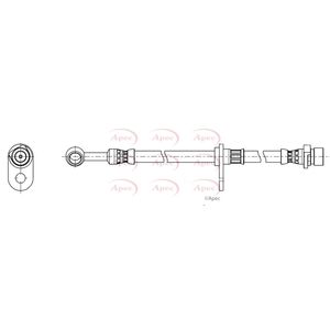 Apec Brake Hose Front Right HOS4491