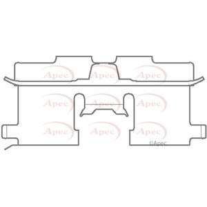 Apec Brake Pad Fitting Kit Rear KIT1125