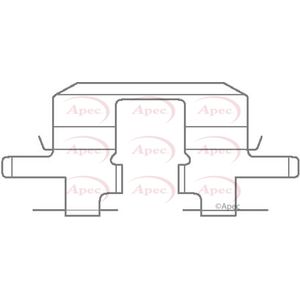 Apec Brake Pad Fitting Kit Rear KIT1127