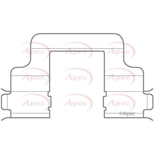 Apec Brake Pad Fitting Kit Rear KIT1130