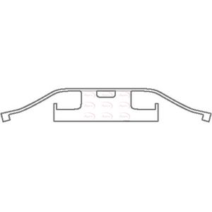 Apec Brake Pad Fitting Kit Rear KIT1131