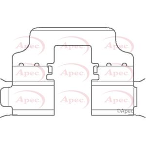 Apec Brake Pad Fitting Kit Rear KIT1132