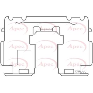 Apec Brake Pad Fitting Kit Rear KIT1137
