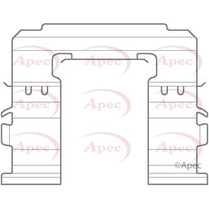 Apec Brake Pad Fitting Kit Front KIT1141