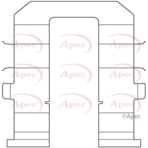 Apec Brake Pad Fitting Kit Rear KIT1143