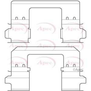 Apec Brake Pad Fitting Kit Front KIT1145