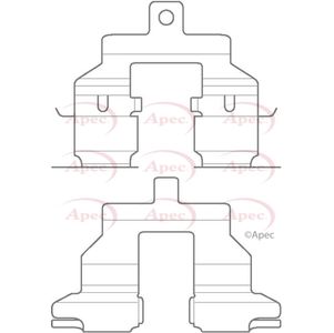 Apec Brake Pad Fitting Kit Rear KIT1146