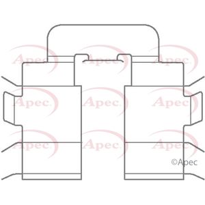 Apec Brake Pad Fitting Kit Rear KIT1147