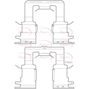 Apec Brake Pad Fitting Kit Rear KIT1149