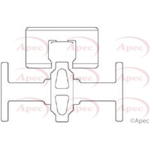 Apec Brake Pad Fitting Kit Rear KIT532