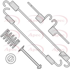 Apec Brake Shoe Fitting Kit Rear KIT791