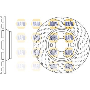 NAPA Brake Disc Single Vented Front Right NBD5307