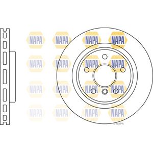 NAPA Brake Disc Single Vented Front Left NBD5656