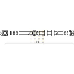 NAPA Brake Hose Front Left or Right NBH1002