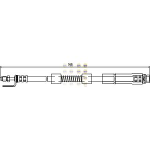 NAPA Brake Hose Front Left or Right NBH1026