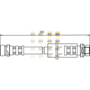 NAPA Brake Hose Rear NBH1038