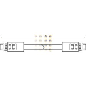 NAPA Brake Hose Front Left or Right NBH1039
