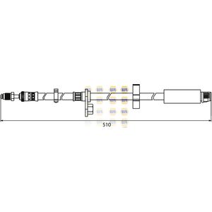 NAPA Brake Hose Front Left or Right NBH1043