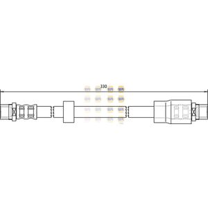 NAPA Brake Hose Front Left or Right NBH1051