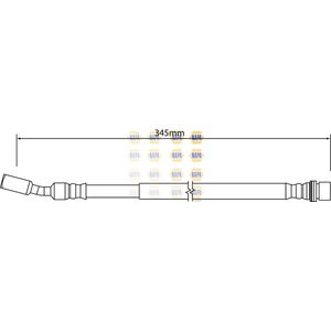 NAPA Brake Hose Rear Outer NBH1070