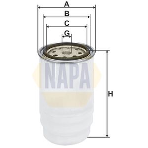 NAPA Fuel Filter NFF2261