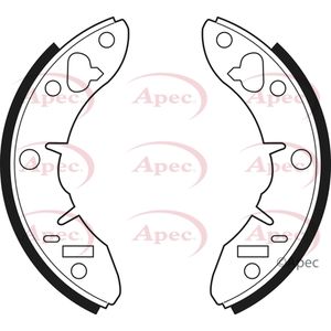 Apec Brake Shoes Set SHU187