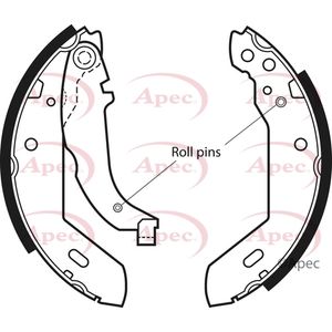 Apec Brake Shoes Set SHU365