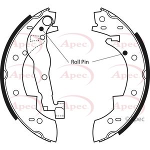 Apec Brake Shoes Set SHU370
