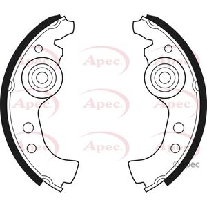 Apec Brake Shoes Set SHU45