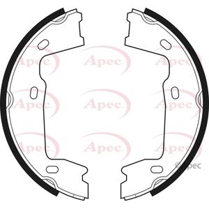Apec Handbrake Shoes Set SHU467