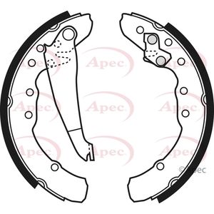Apec Brake Shoes Set SHU498