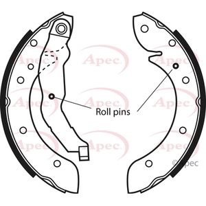 Apec Brake Shoes Set SHU516