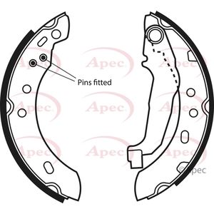 Apec Brake Shoes Set SHU517