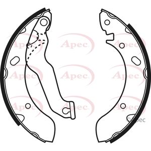 Apec Brake Shoes Set SHU522