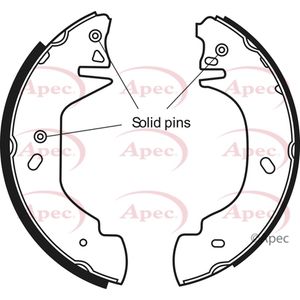 Apec Brake Shoes Set SHU532