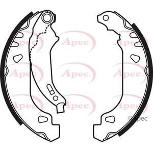 Apec Brake Shoes Set SHU565