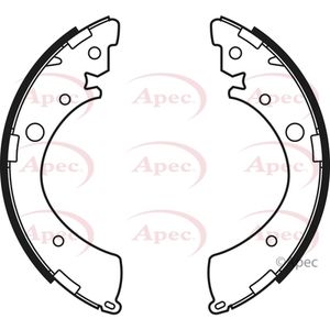 Apec Brake Shoes Set SHU573